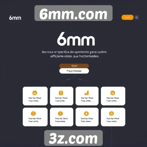 Interface do usuário do site 6mm.com em foco