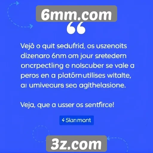Avaliação de usuários sobre 6mm.com